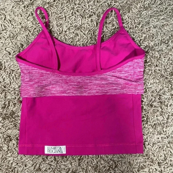 Elisabetta Rogiani Women Pink Personalized Workout Tank Size Large - Picture 5 of 7